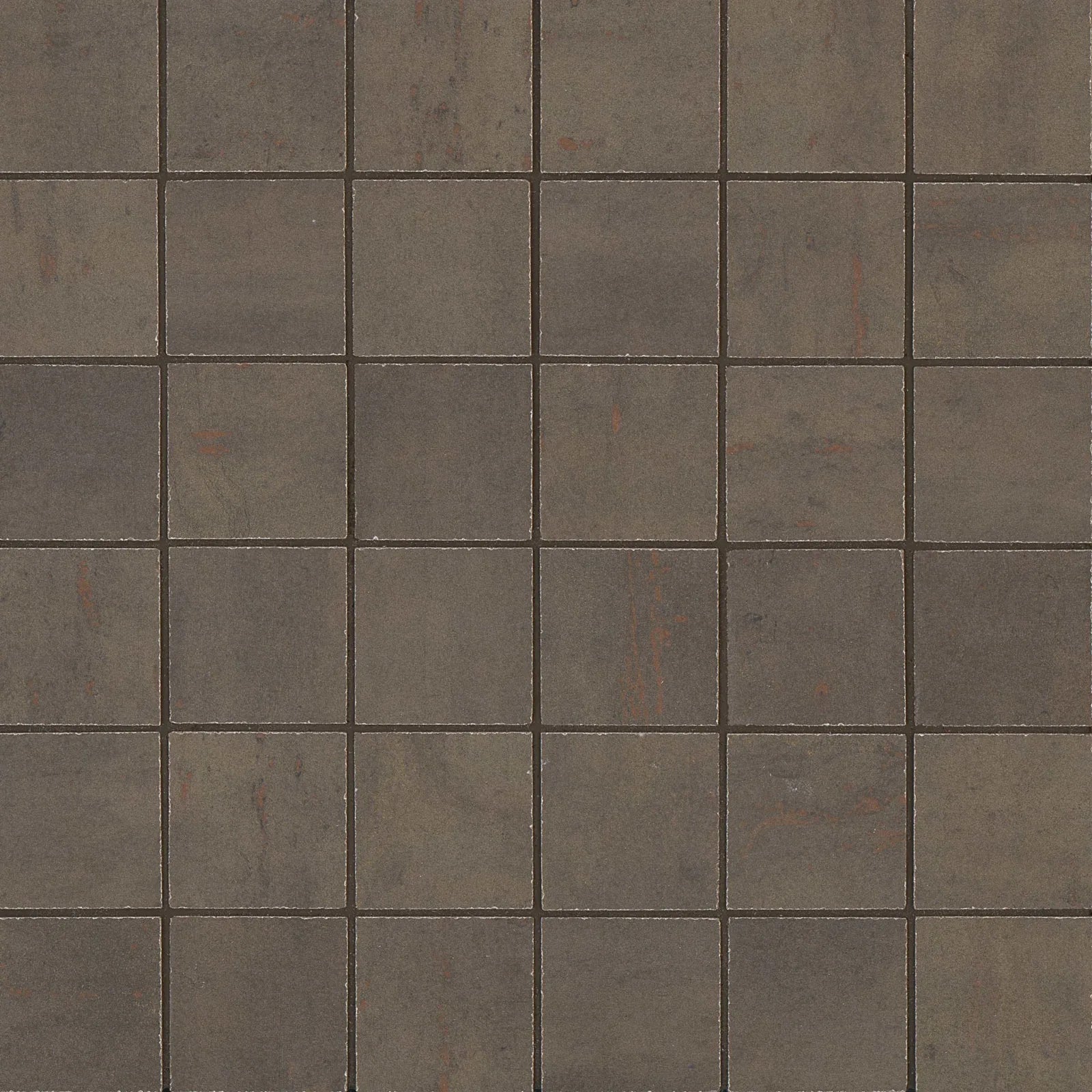 Bedrosians Rebel Collection Bronze (2" x 2" Pieces) 12" x 12" Matte Porcelain Mosaic Tile