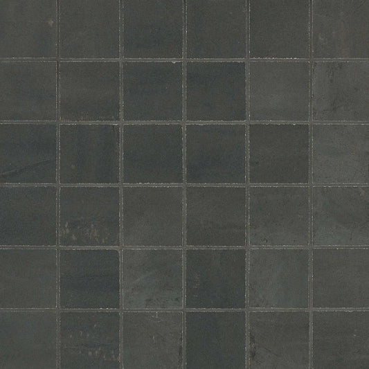 Bedrosians Rebel Collection Night (2" x 2" Pieces) 12" x 12" Matte Porcelain Mosaic Tile