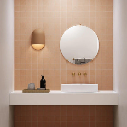 Bedrosians Sahara Collection Cotto (4" x 4" Pieces) 11.75" x 11.75" Matte Porcelain Mosaic Tile