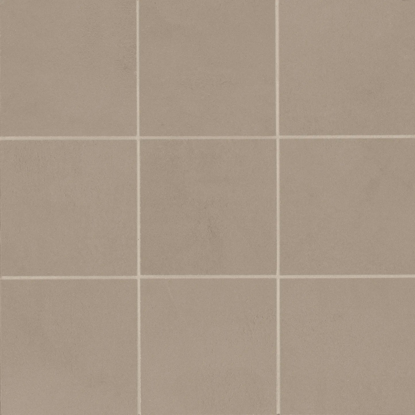 Bedrosians Sahara Collection Taupe (4" x 4" Pieces) 11.75" x 11.75" Matte Porcelain Mosaic Tile