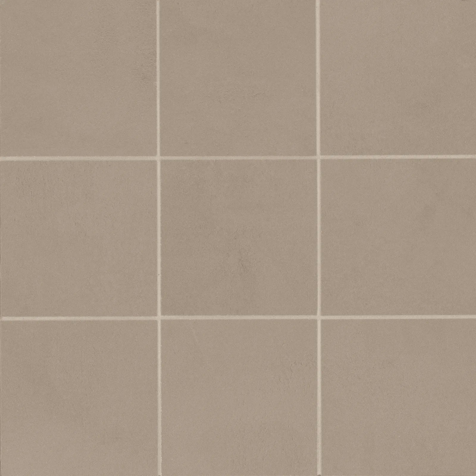 Bedrosians Sahara Collection Taupe (4" x 4" Pieces) 11.75" x 11.75" Matte Porcelain Mosaic Tile