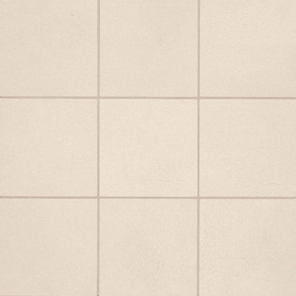 Bedrosians Sahara Collection White (4" x 4" Pieces) 11.75" x 11.75" Matte Porcelain Mosaic Tile