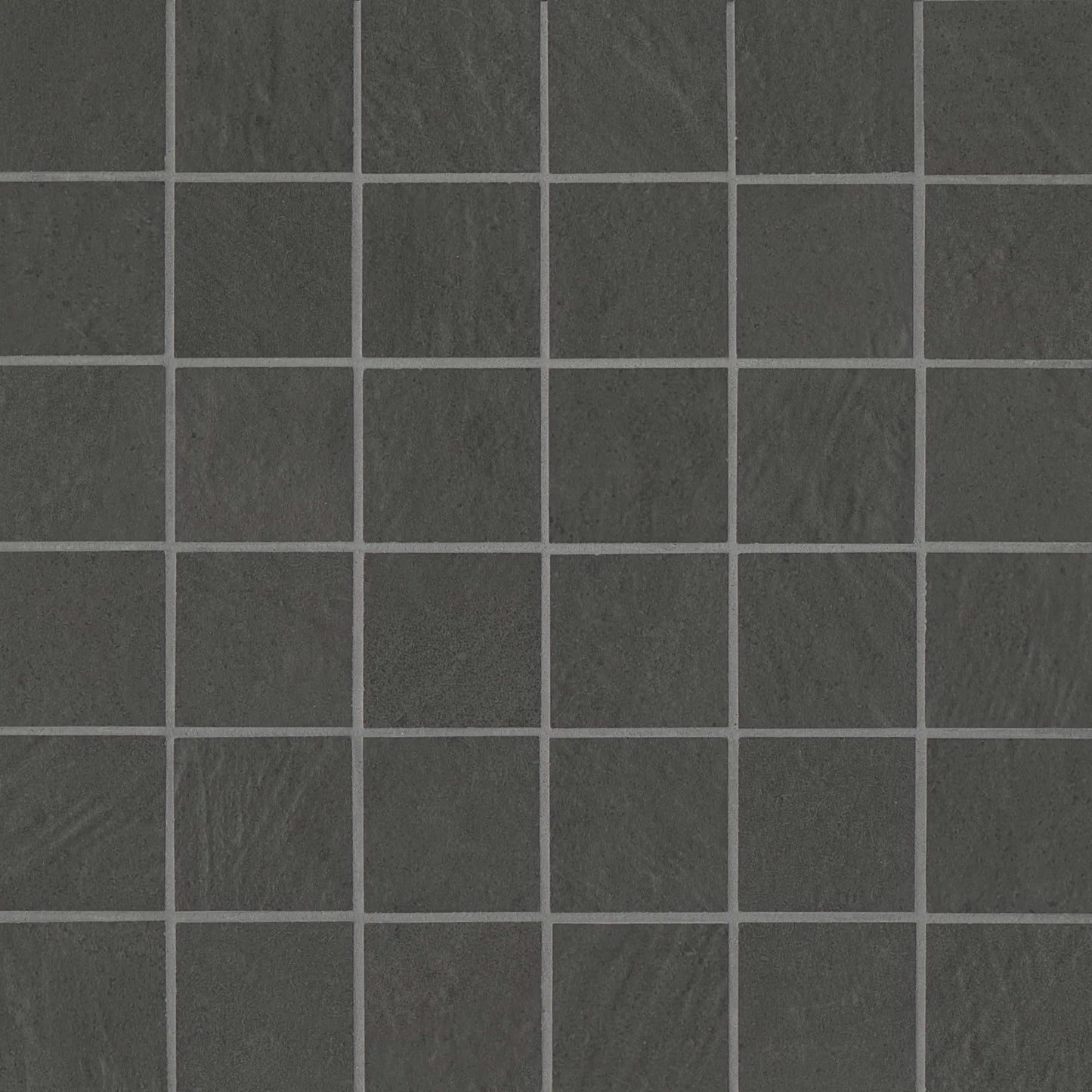 Bedrosians Simply Modern Collection Black (2" x 2" Pieces) 12" x 12" Matte Porcelain Mosaic Tile