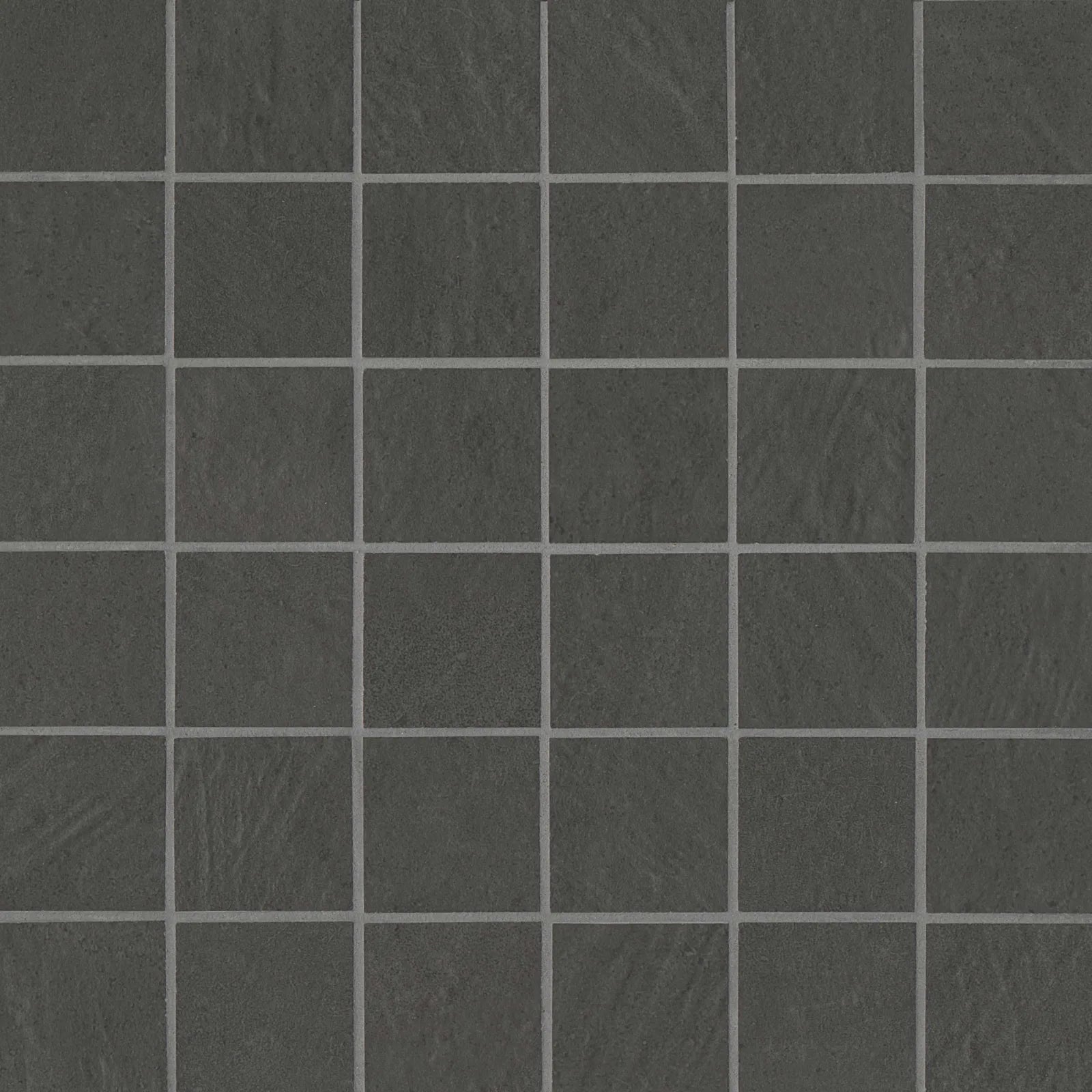 Bedrosians Simply Modern Collection Black (2" x 2" Pieces) 12" x 12" Matte Porcelain Mosaic Tile