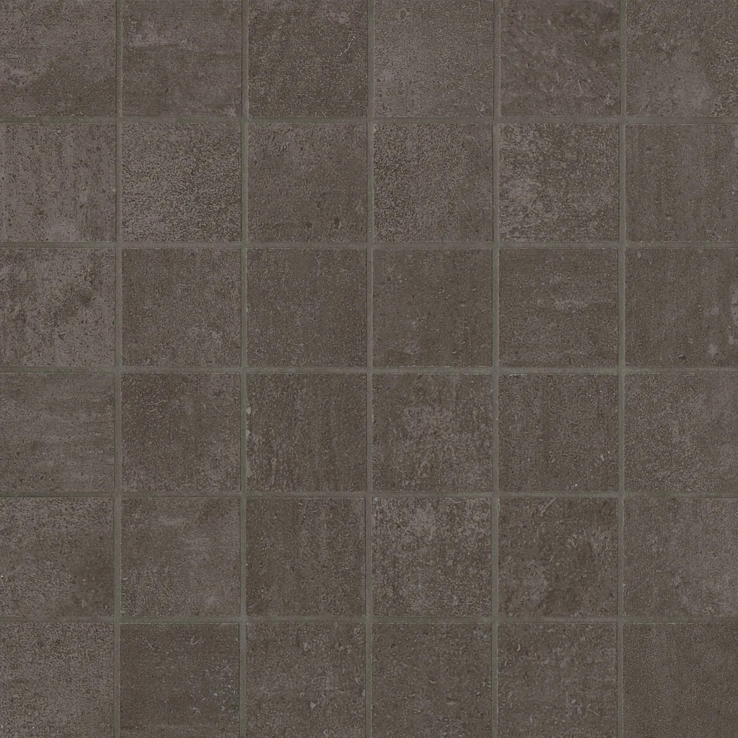 Bedrosians Simply Modern Collection Coffee (2" x 2" Pieces) 12" x 12" Matte Porcelain Mosaic Tile