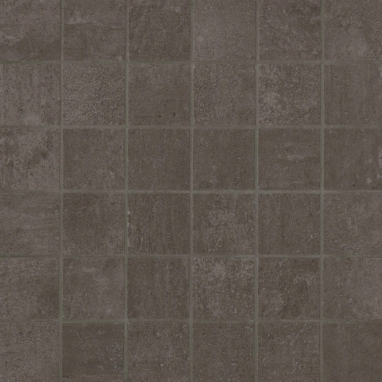Bedrosians Simply Modern Collection Coffee (2" x 2" Pieces) 12" x 12" Matte Porcelain Mosaic Tile