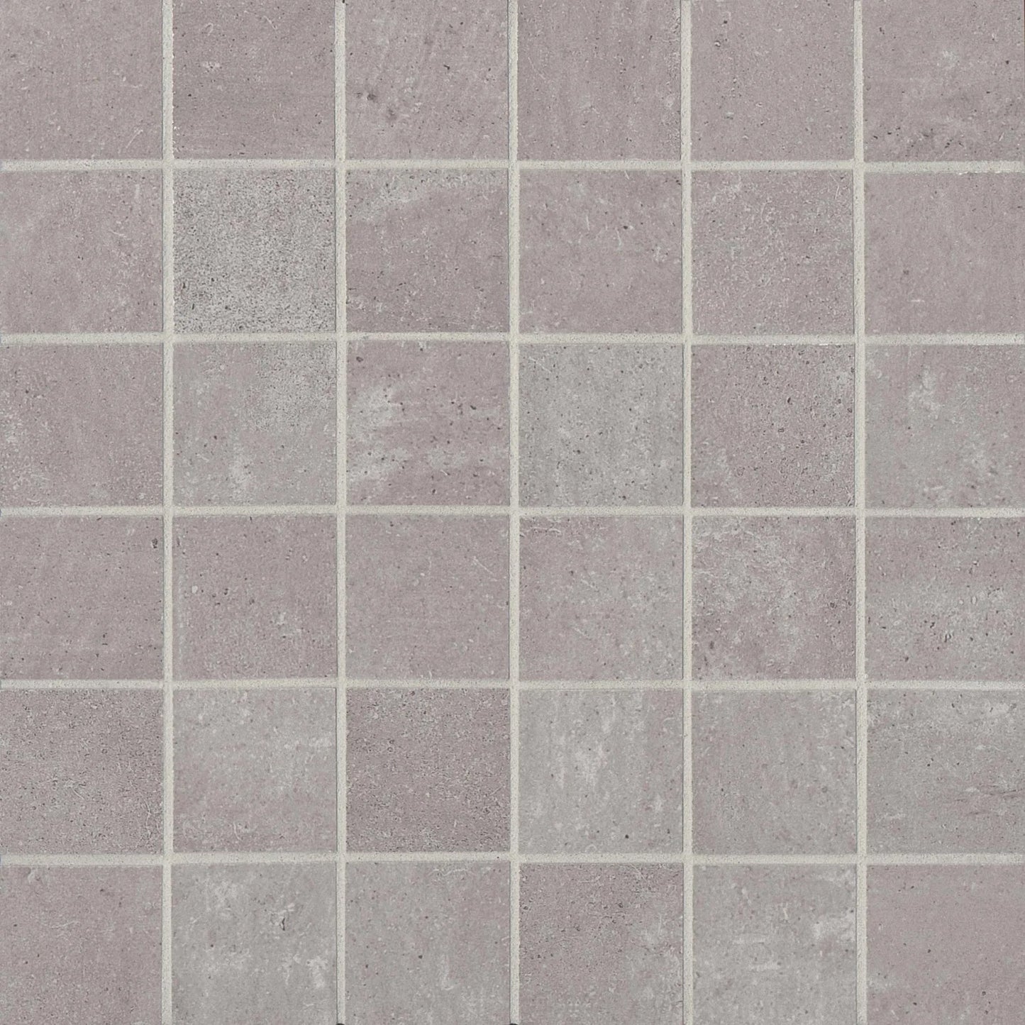Bedrosians Simply Modern Collection Grey (2" x 2" Pieces) 12" x 12" Matte Porcelain Mosaic Tile