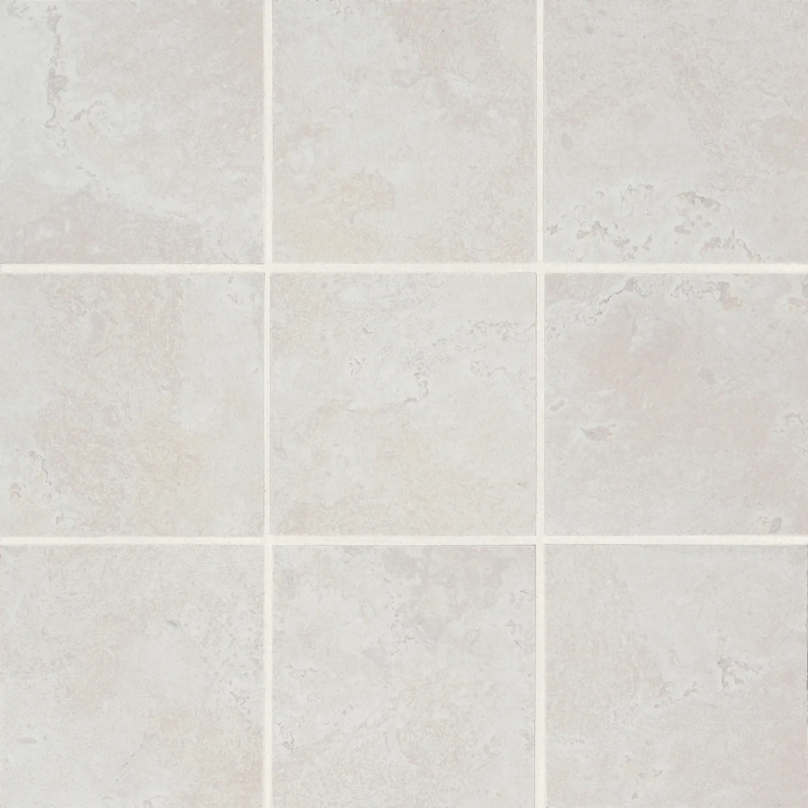 Bedrosians Thaddeus Collection White (4" x 4" Pieces) 12" x 12" Matte Porcelain Mosaic Tile