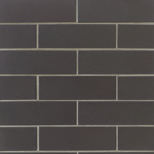 Bedrosians Zenia Collection Gravity (2" x 6" Pieces) 11.5" x 11.25" Matte Porcelain Mosaic Tile