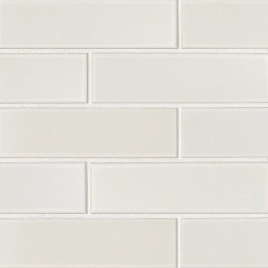 Bedrosians Zenia Collection Solar (2" x 6" Pieces) 11.5" x 11.25" Matte Porcelain Mosaic Tile