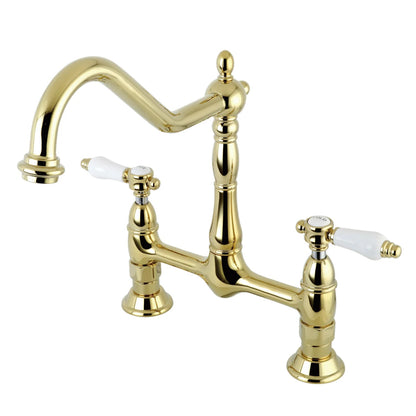 Bel-Air B Two-Handle 2-Hole Deck Mount Bridge Kitchen Faucet