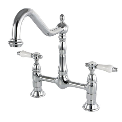 Bel-Air B Two-Handle 2-Hole Deck Mount Bridge Kitchen Faucet