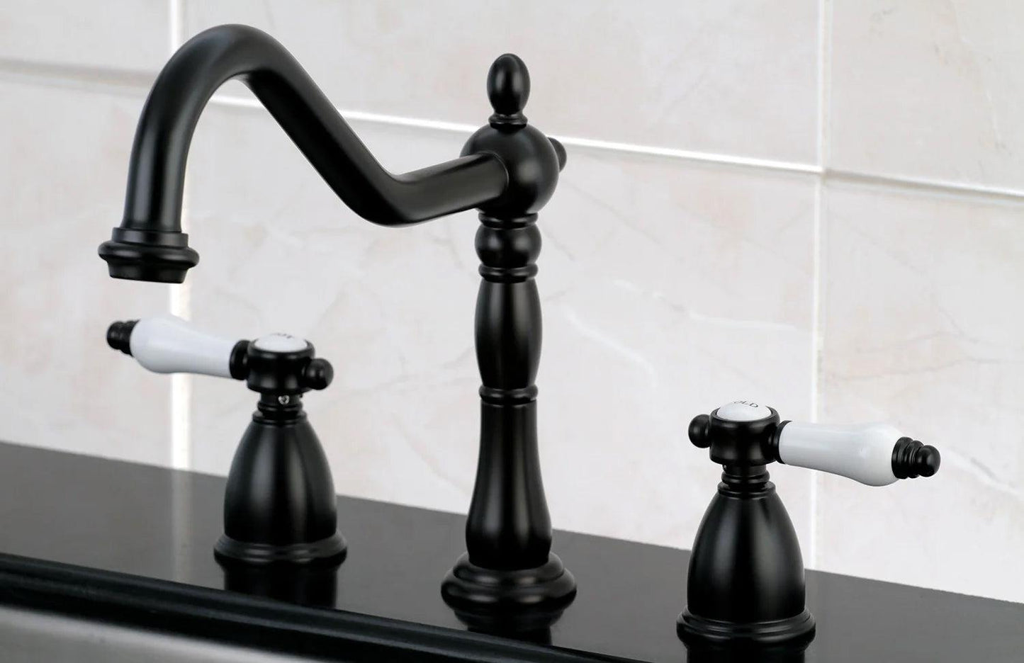 Bel-Air E Two-Handle 3-Hole Deck Mount Widespread Kitchen Faucet