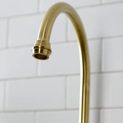 Bel-Air H Two-Handle 3-Hole Deck Mount Brass Side Sprayer Bridge Kitchen Faucet