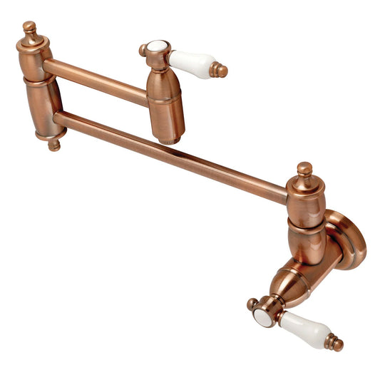 Bel-Air J Two-Handle 1-Hole Wall Mount Pot Filler/Kitchen Faucet