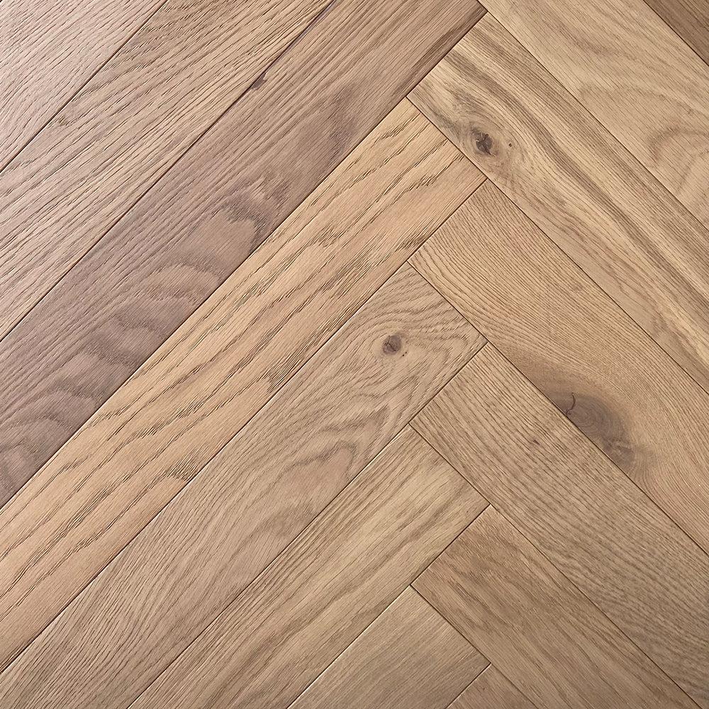 Bel Air Wood Flooring Herringbone Collection Sahara Oak 9/16" x 3 1/2" x 24" Engineered Wood Flooring