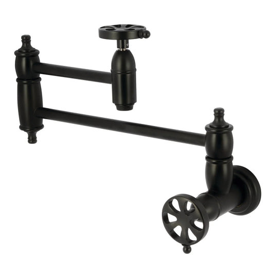 Belknap E Two-Handle 1-Hole Wall Mount Pot Filler/Kitchen Faucet