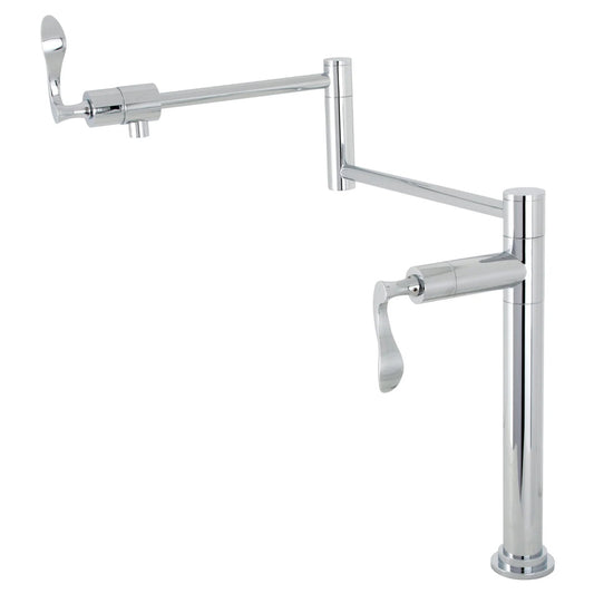 Century C Two-Handle 1-Hole Deck Mount Pot Filler/Kitchen Faucet