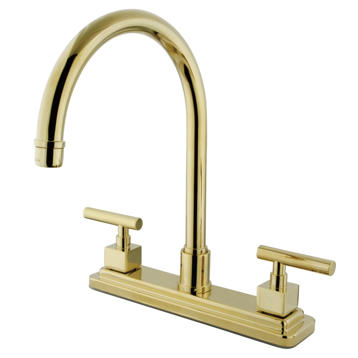 Claremont B Two-Handle 1-Hole/3-Hole Deck Mount 8" Centerset Kitchen Faucet