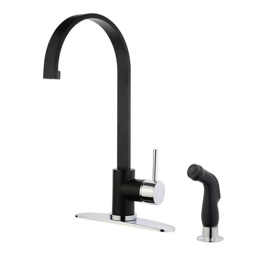 Concord AC Single-Handle 2-Hole Deck Mount Side Sprayer Kitchen Faucet