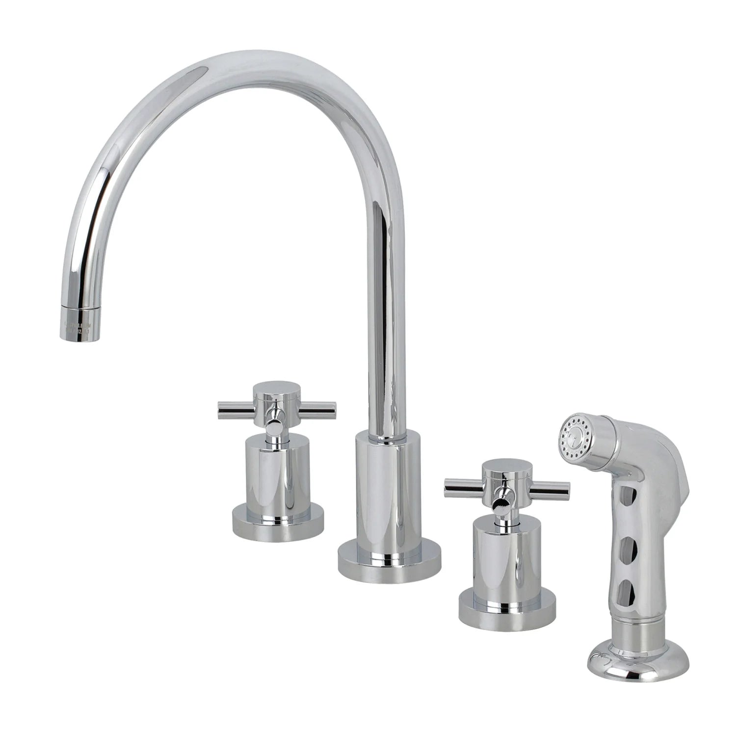 Concord R Two-Handle 4-Hole Deck Mount Widespread Side Sprayer Kitchen Faucet