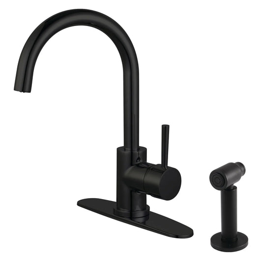 Concord Z Single-Handle 2-Hole Deck Mount Side Sprayer Kitchen Faucet