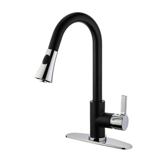 Continental A Single-Handle 1-Hole Deck Mount Pull-Down Sprayer Kitchen Faucet