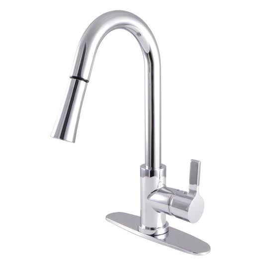 Continental B Single-Handle 1-Hole Deck Mount Pull-Down Sprayer Kitchen Faucet