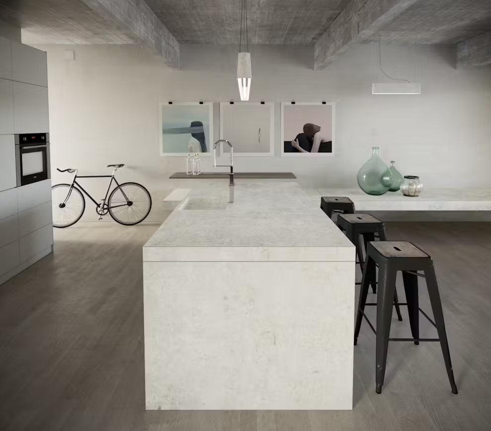 Cosentino Dekton Industrial Collection Lunar Matte 126" x 56" Dekton Slab