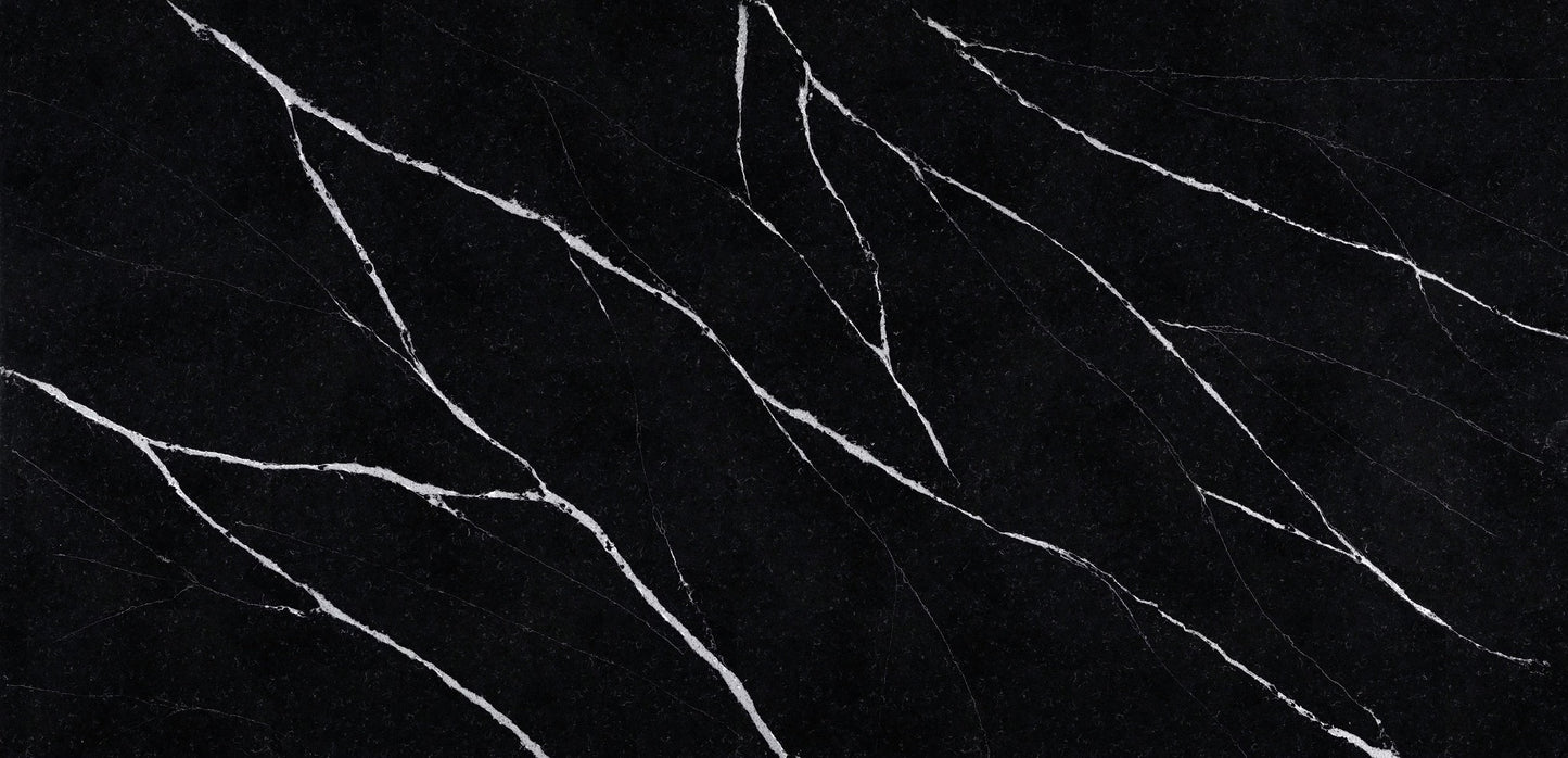 Cosentino Silestone Eternal Collection Et Marquina Polished or Suede Finish 128" x 63" Quartz Slab