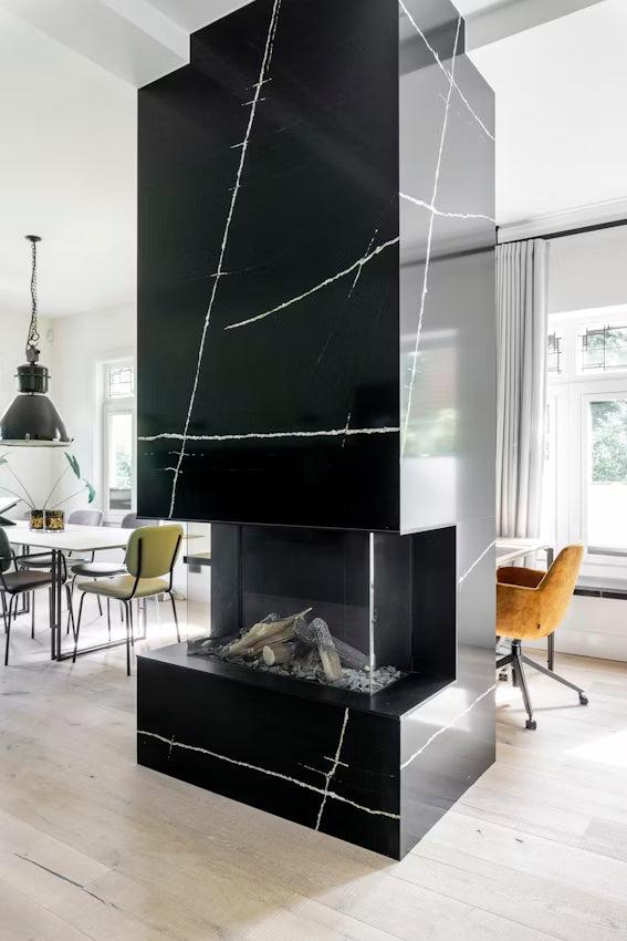 Cosentino Silestone Eternal Collection Et. Noir Polished or Suede Finish 128" x 63" Quartz Slab