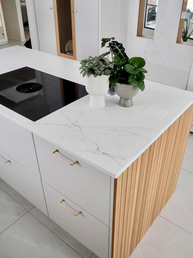 Cosentino Silestone Ethereal Collection Ethereal Glow Polished or Suede Finish 128" x 63" Quartz Slab