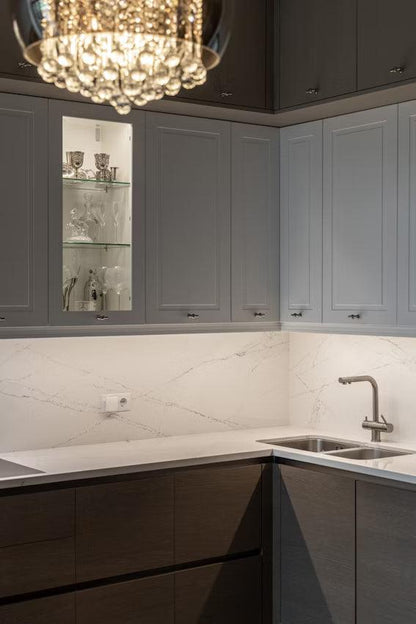 Cosentino Silestone Ethereal Collection Ethereal Haze Polished or Suede Finish 128" x 63" Quartz Slab