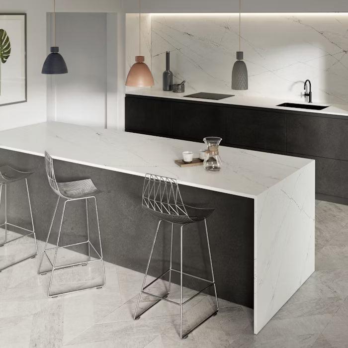 Cosentino Silestone Ethereal Collection Ethereal Noctis Polished or Suede Finish 128" x 63" Quartz Slab