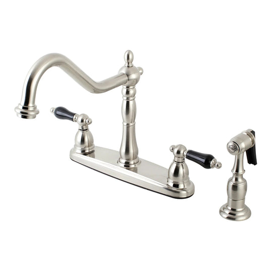 Duchess F Two-Handle 4-Hole Deck Mount Side Sprayer 8" Centerset Kitchen Faucet