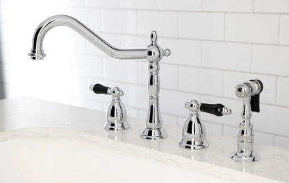 Duchess G Two-Handle 4-Hole Deck Mount Side Sprayer Widespread Kitchen Faucet