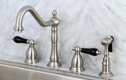 Duchess G Two-Handle 4-Hole Deck Mount Side Sprayer Widespread Kitchen Faucet