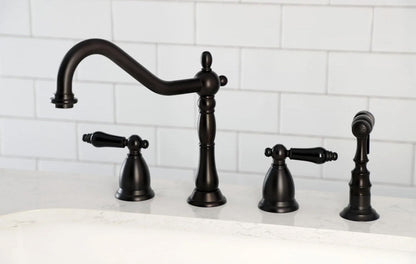 Duchess G Two-Handle 4-Hole Deck Mount Side Sprayer Widespread Kitchen Faucet