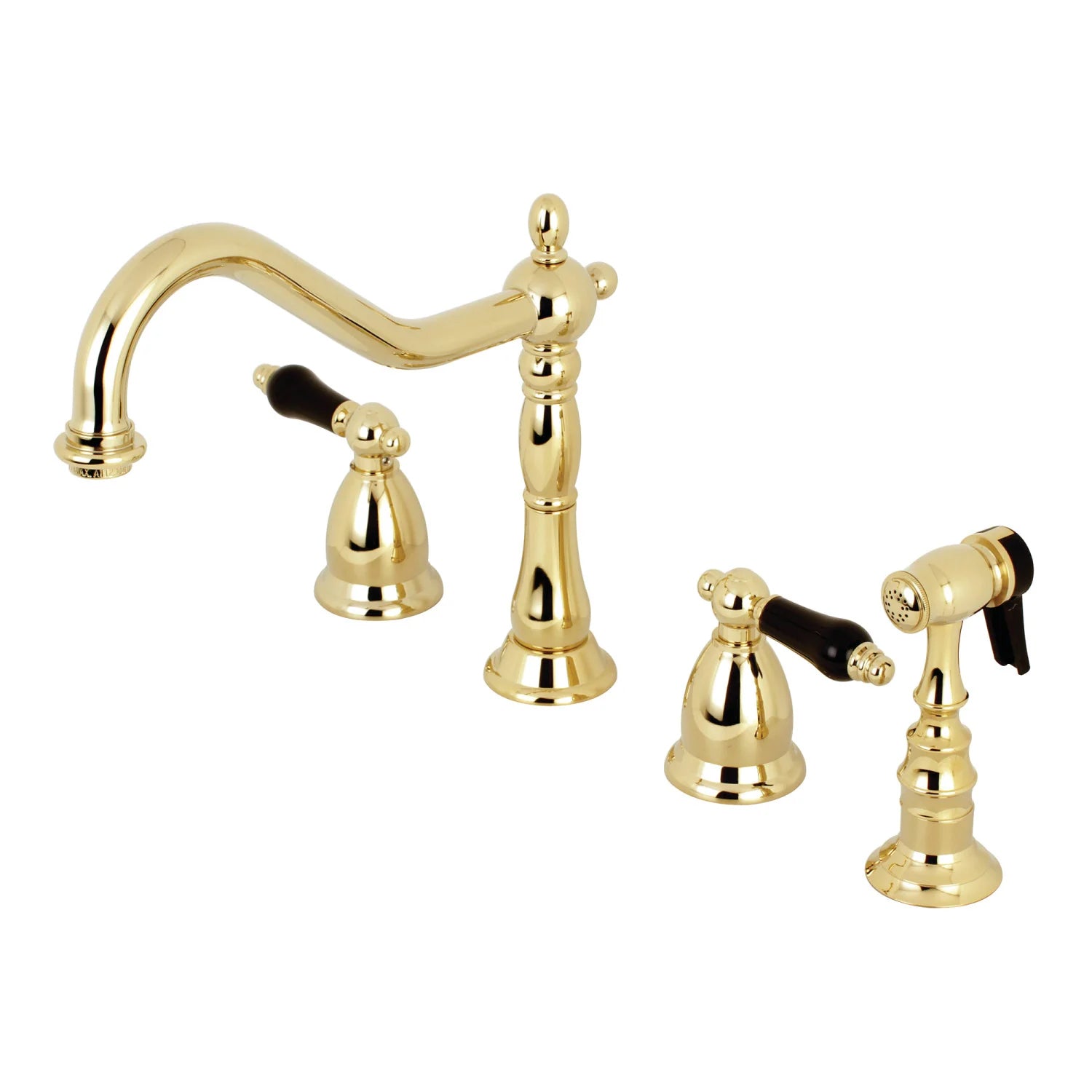 Duchess G Two-Handle 4-Hole Deck Mount Side Sprayer Widespread Kitchen Faucet