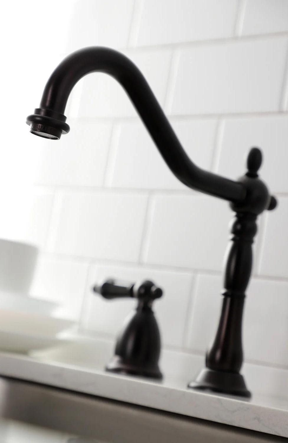 Duchess G Two-Handle 4-Hole Deck Mount Side Sprayer Widespread Kitchen Faucet