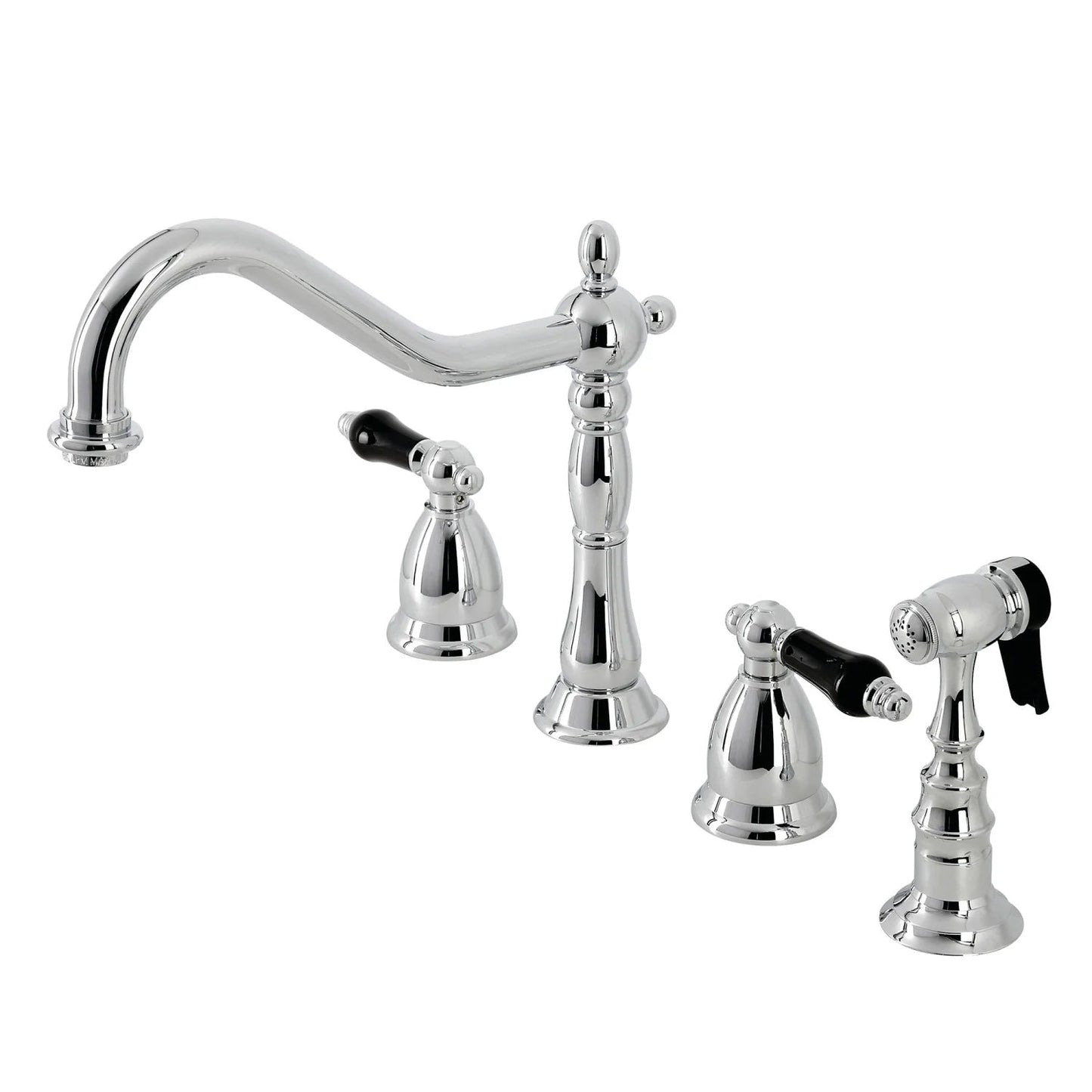 Duchess G Two-Handle 4-Hole Deck Mount Side Sprayer Widespread Kitchen Faucet