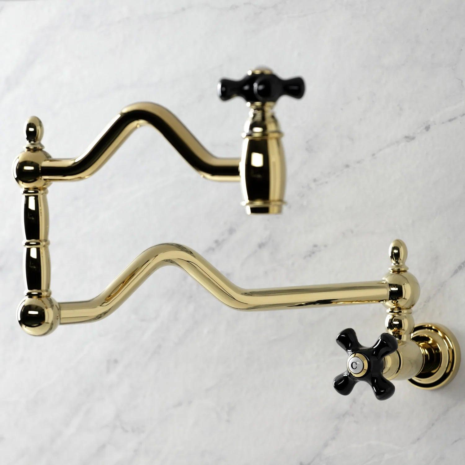 Duchess K Two-Handle 1-Hole Wall Mount Pot Filler/Kitchen Faucet