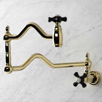 Duchess K Two-Handle 1-Hole Wall Mount Pot Filler/Kitchen Faucet