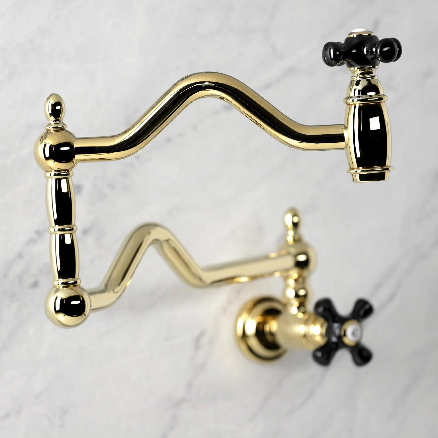 Duchess K Two-Handle 1-Hole Wall Mount Pot Filler/Kitchen Faucet