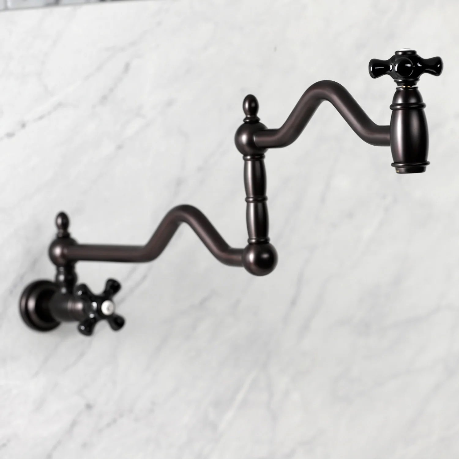 Duchess K Two-Handle 1-Hole Wall Mount Pot Filler/Kitchen Faucet