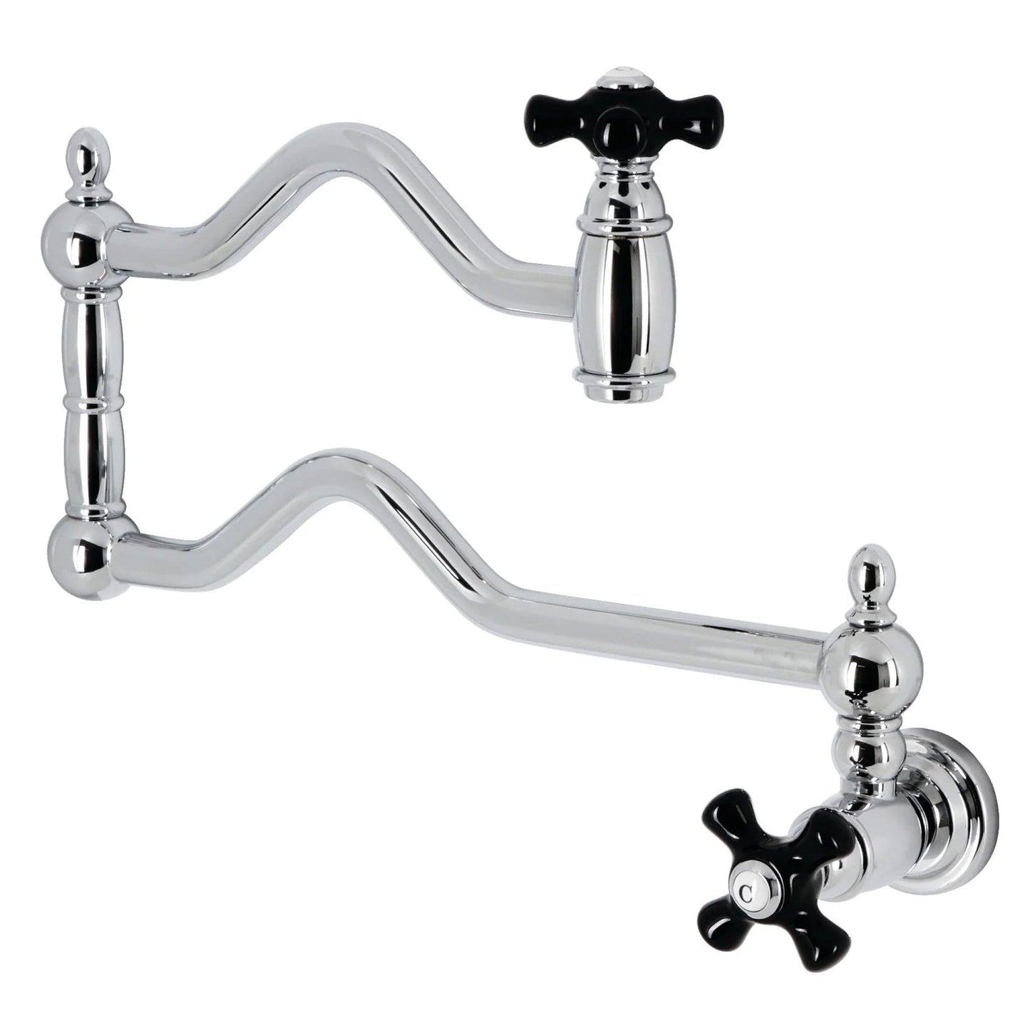 Duchess K Two-Handle 1-Hole Wall Mount Pot Filler/Kitchen Faucet