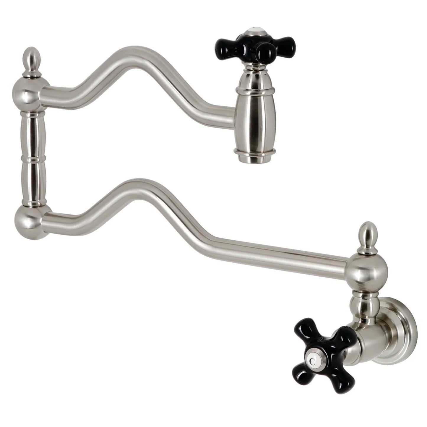 Duchess K Two-Handle 1-Hole Wall Mount Pot Filler/Kitchen Faucet