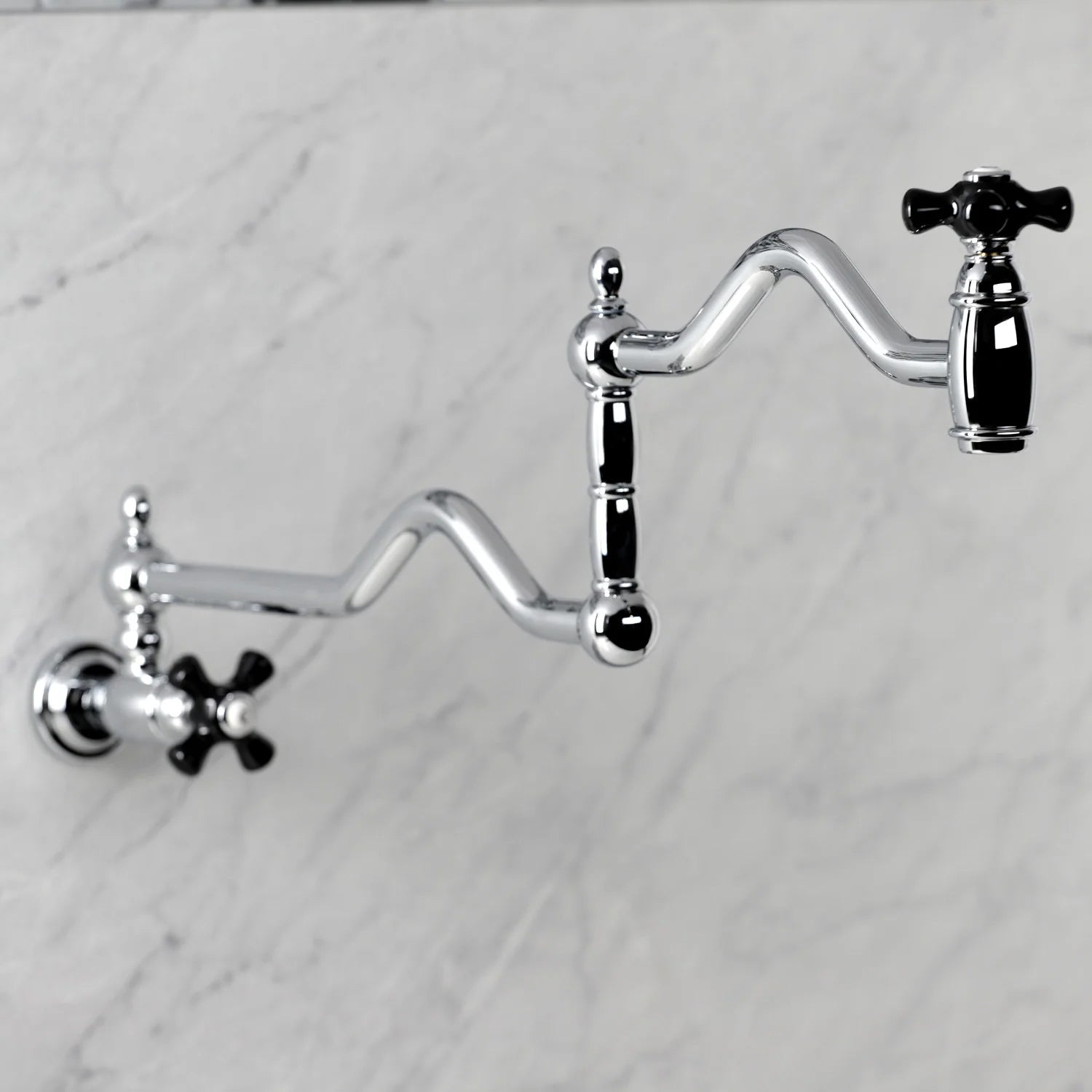 Duchess K Two-Handle 1-Hole Wall Mount Pot Filler/Kitchen Faucet