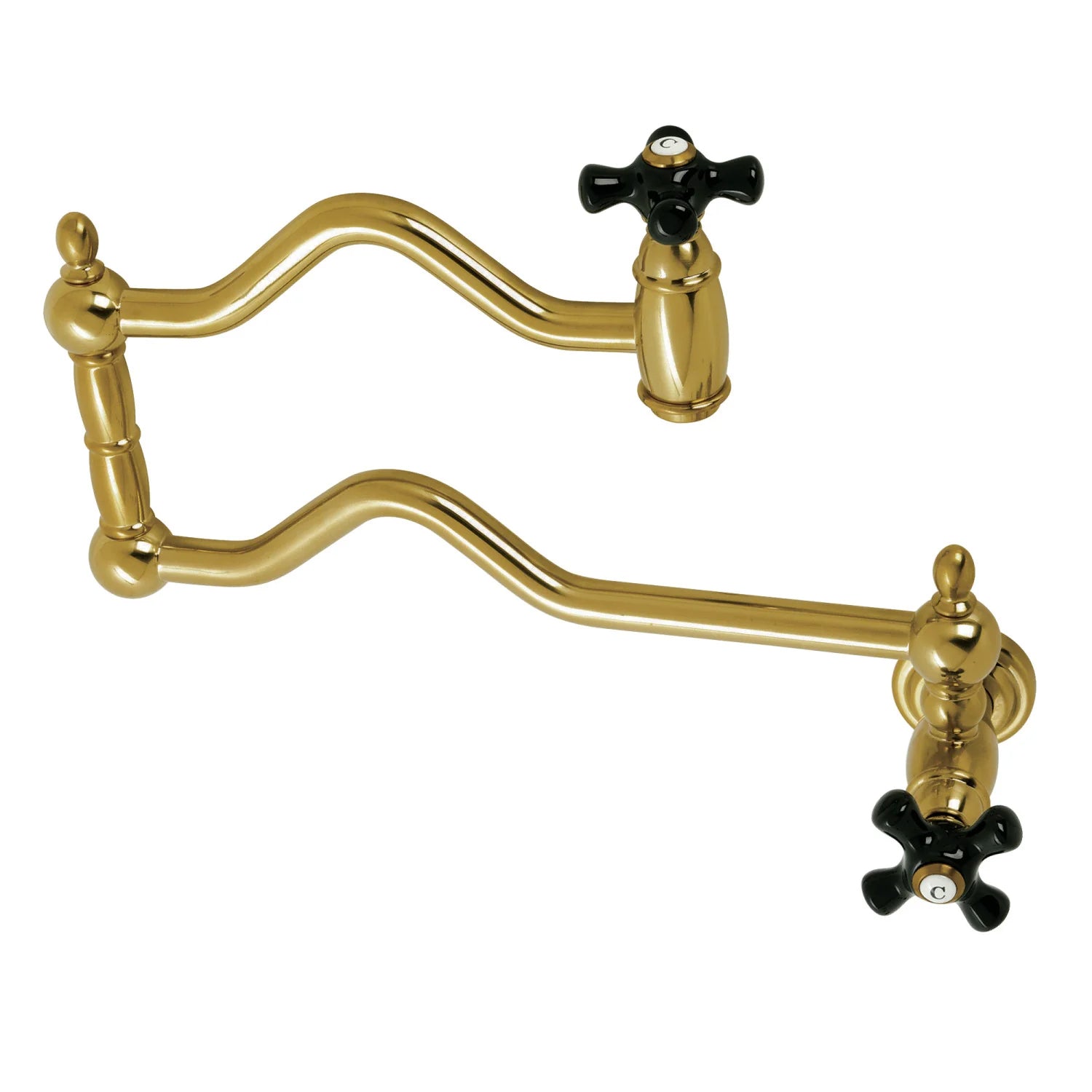 Duchess K Two-Handle 1-Hole Wall Mount Pot Filler/Kitchen Faucet