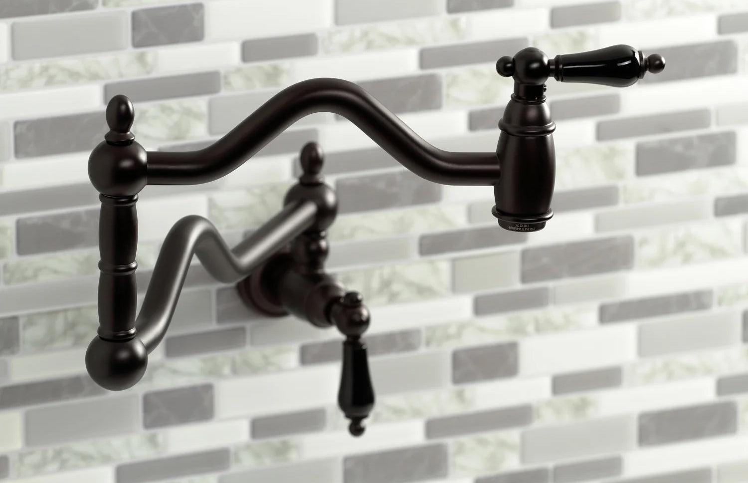 Duchess L Two-Handle 1-Hole Wall Mount Pot Filler/Kitchen Faucet